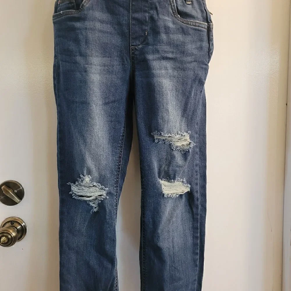 NWOT Dollhouse Juniors Womens denim jeans Overalls Size 1 - Picture 3 of 9
